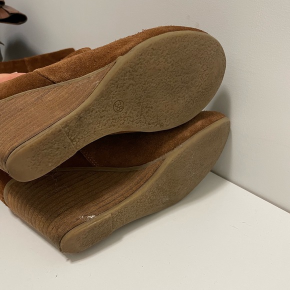 Le Chateau cognac genuine suede knee boots 38 - Picture 4 of 5